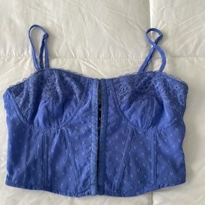 Hearts Lace Purple Corset Top from Pacsun